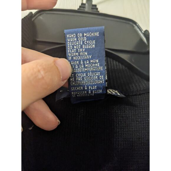 C'est City Women's Sleeveless 1/2 Zip Ribbed Sleeveless Silk Tank Top Size L - Picture 4 of 4